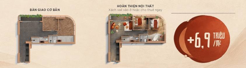 So sánh bàn giao cơ bản và hoàn thiện nội thất